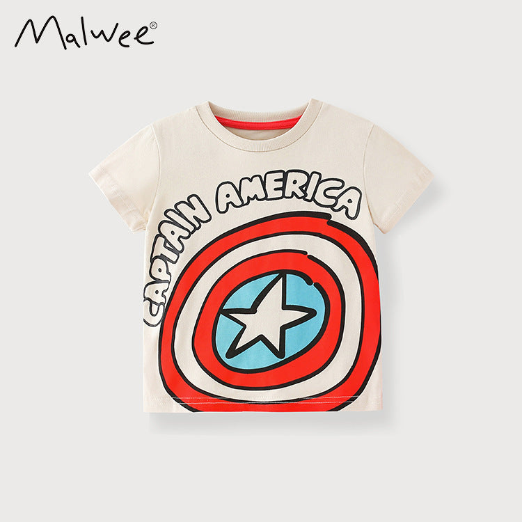 Детска тениска - Captain America-Детска тениска - Captain America-Thedresscode