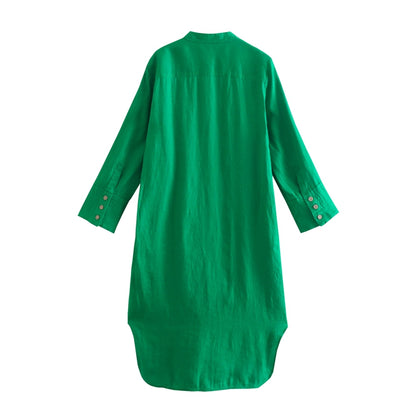 Плажна дамска риза - Green Passion-Shirts & Tops-Thedresscode