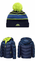 Детско зимно яке с поларена суичър подплата+ шапка подарък ** SALE 24 **-зимно яке за момчета-Thedresscode