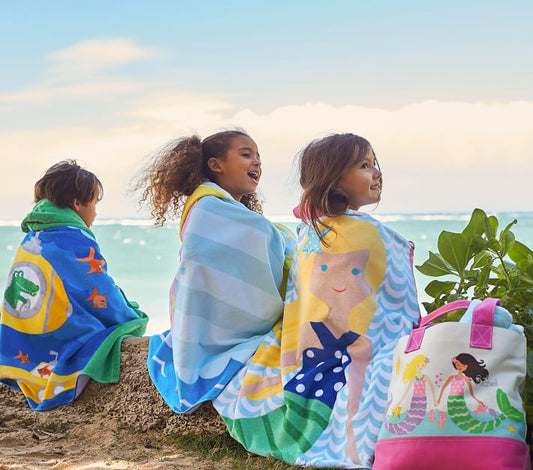 Детска плажна кърпа - Rainbow Mermaid-Beach Towels-Thedresscode