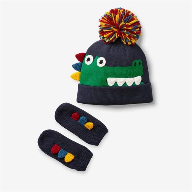Сет шапка&ръкавици Crocky-детски сет шапка и ръкавици-Thedresscode