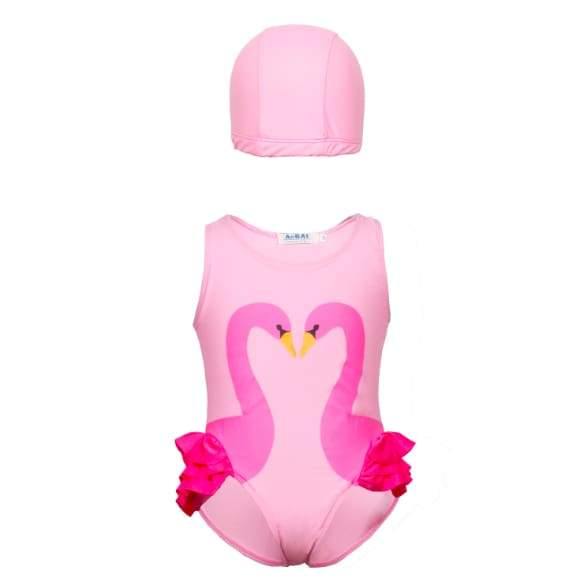 Детски бански с подарък шапка - Flamingo-Детски бански - Flamingo-Thedresscode