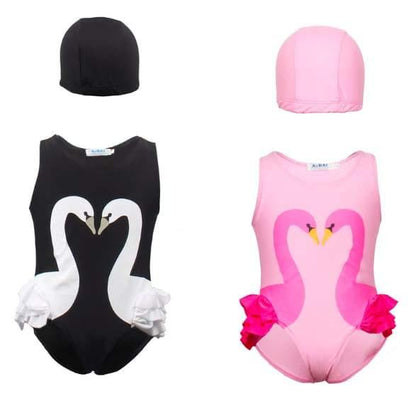 Детски бански с подарък шапка - Flamingo-Детски бански - Flamingo-Thedresscode