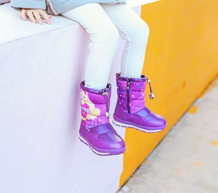 Детски зимни ботуши Barbie Purple **SALE 24**-детски зимни ботуши-Thedresscode